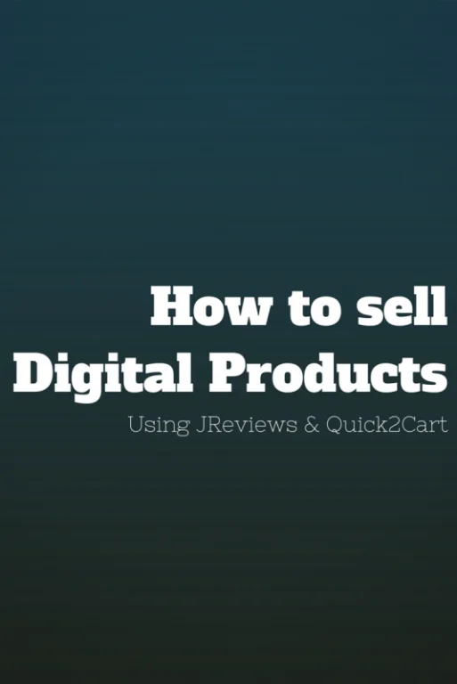 How to sell digital products