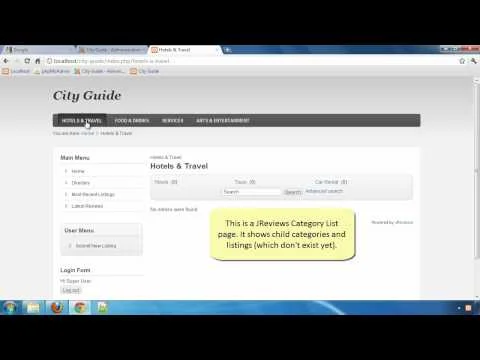 Building a City Guide website with JReviews - Part 8: Creating JReviews Menu Items