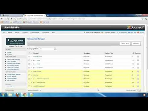 Building a City Guide website with JReviews - Part 7: Setting up Directories & Categories