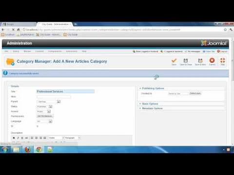 Building a City Guide website with JReviews - Part 4: Creating Joomla Categories